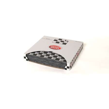 HANDY WACKS Handy Wacks 12"x12"x2.5" Black Checkerboard Deli Wrap, PK6000 FDP12BK
